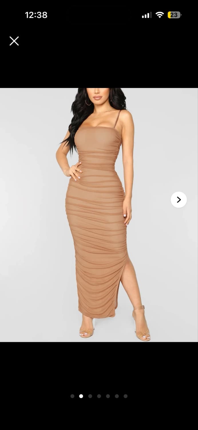 FASHION NOVA 청순섹시 셔링 쉬폰드레스 상품이미지2