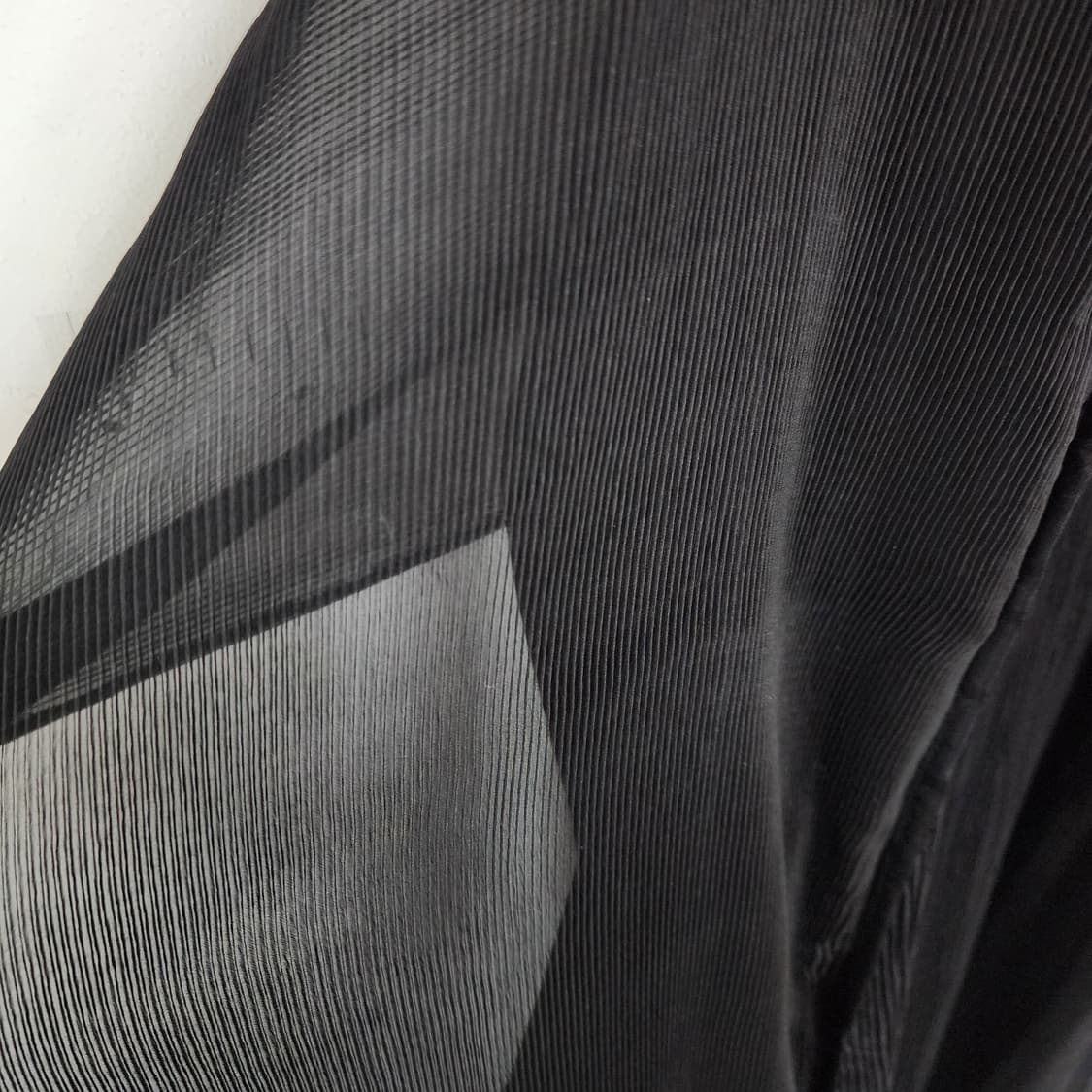 블랙 시스루 플리츠 롱 가디건 상품이미지4