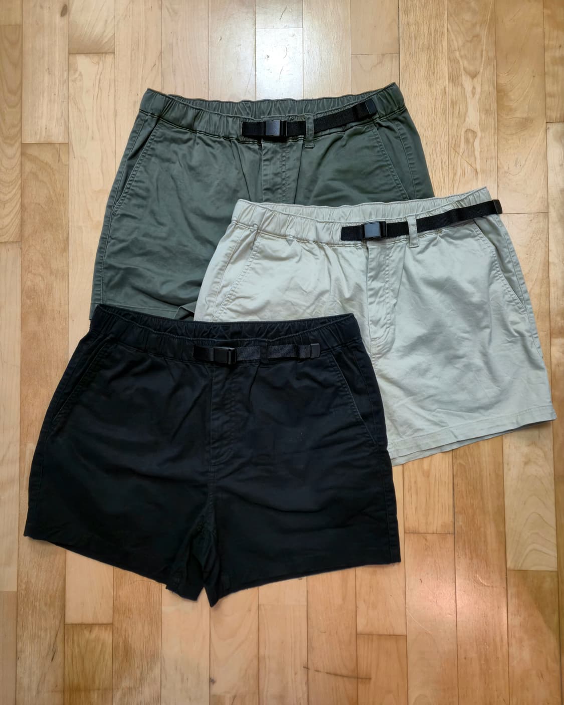 무신사 스탠다드 코튼 반바지 34 3종 일괄 상품이미지1