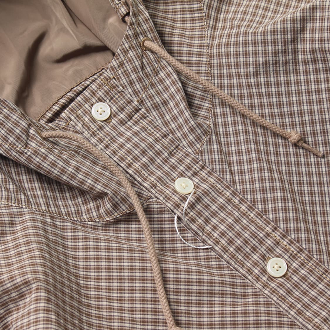  BEAMS "Brown Check Anorak" 상품이미지6