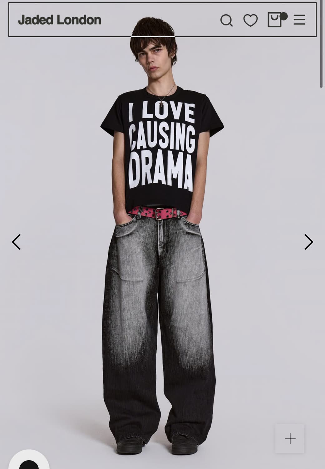 제이디드런던 Black White Wash XL Colossus Jean 상품이미지1