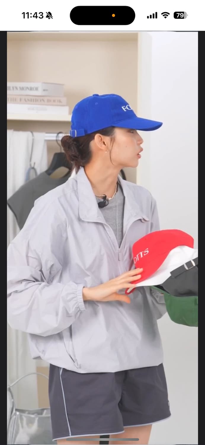 포츠포츠 하프로고캡 모자 화이트 새상품 상품이미지4
