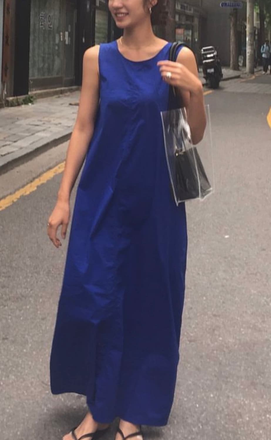 코스 블루 롱 원피스 (38)  상품이미지1