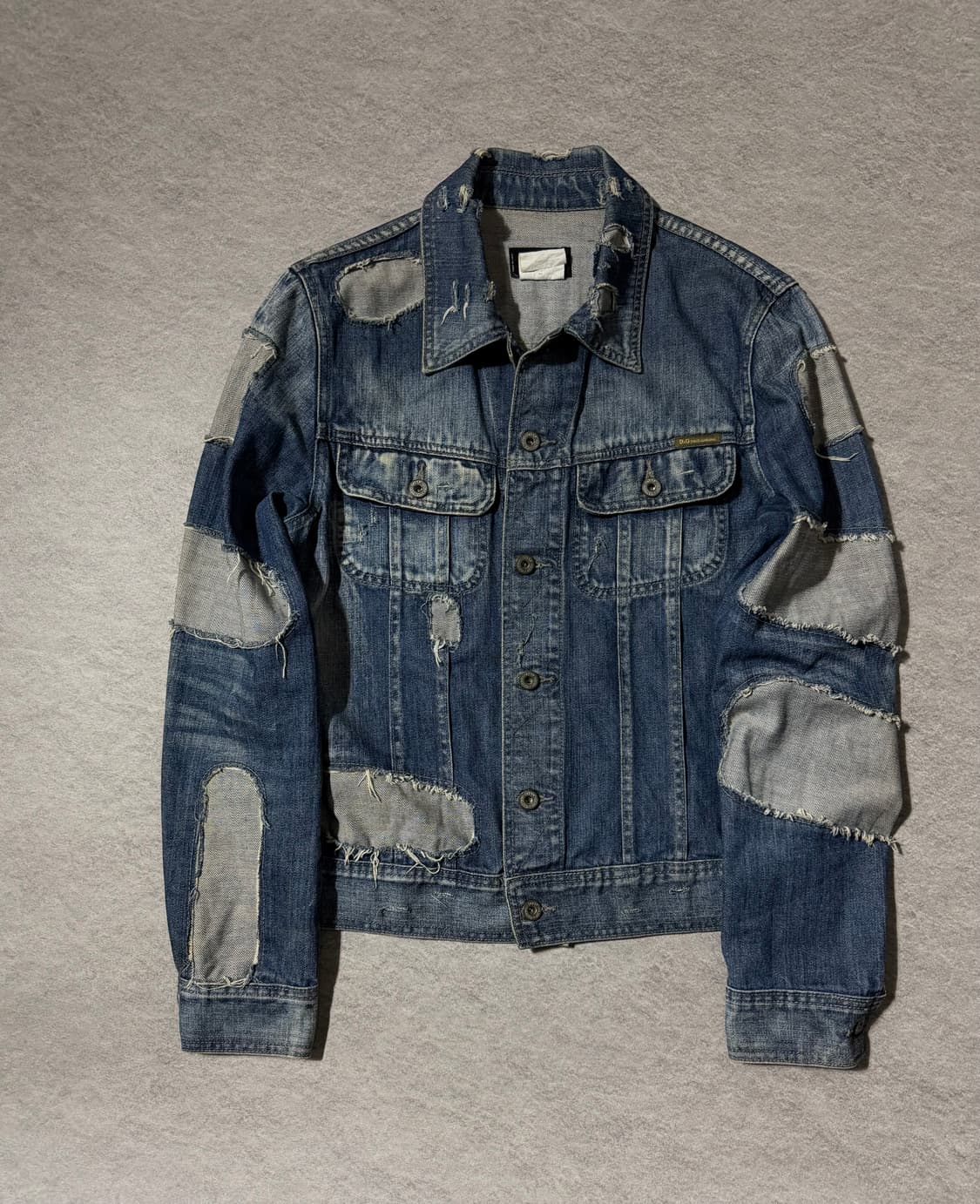 04AW 돌체앤가바나 디스트로이드 데님자켓 상품이미지1