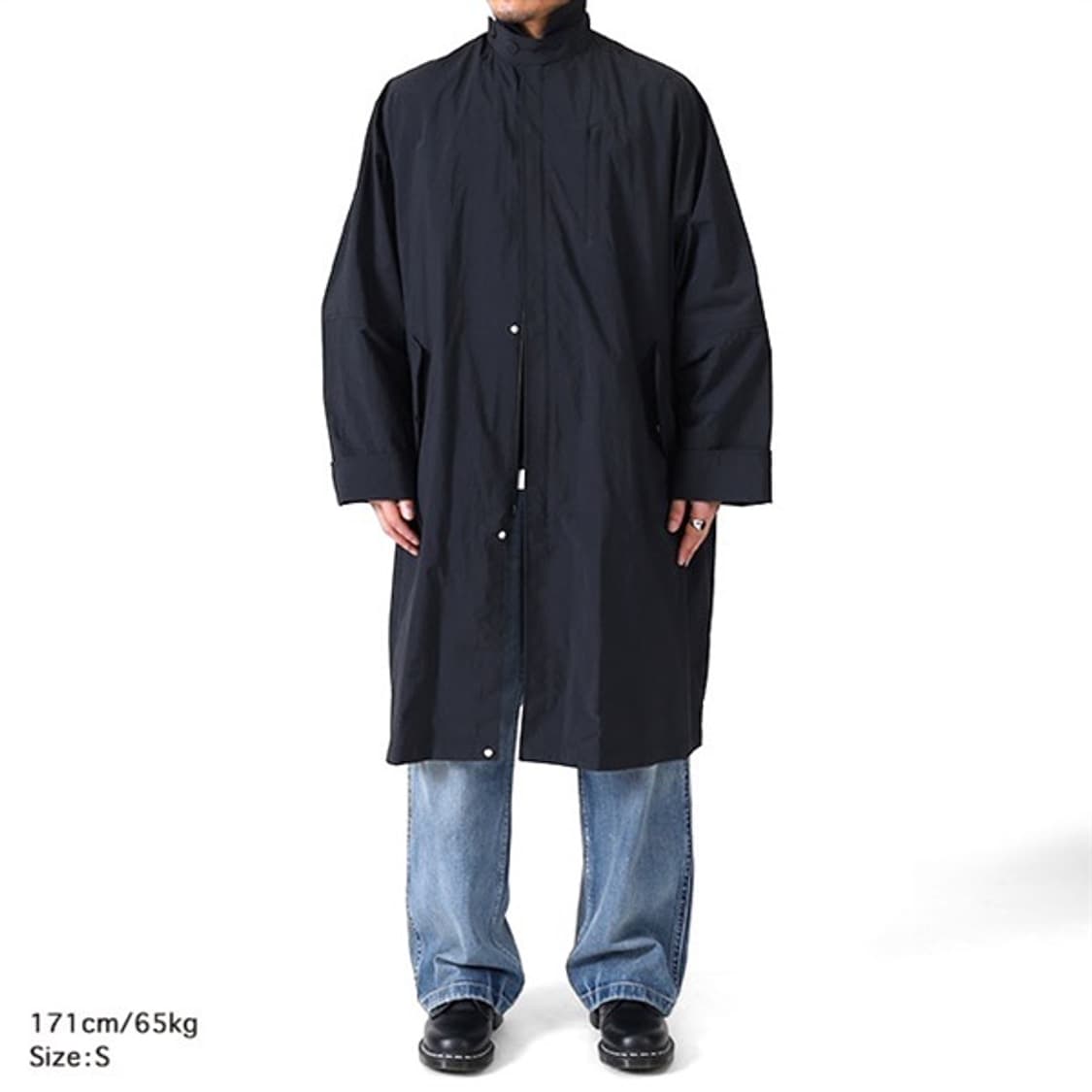 메종마르지엘라 25ss 하이넥 나일론 코트 m 상품이미지2