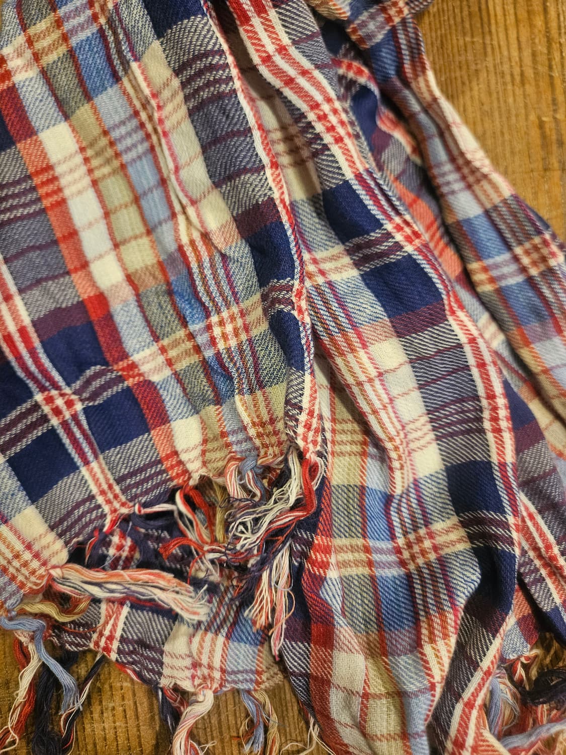 코튼 플란넬 체크 머플러  상품이미지2