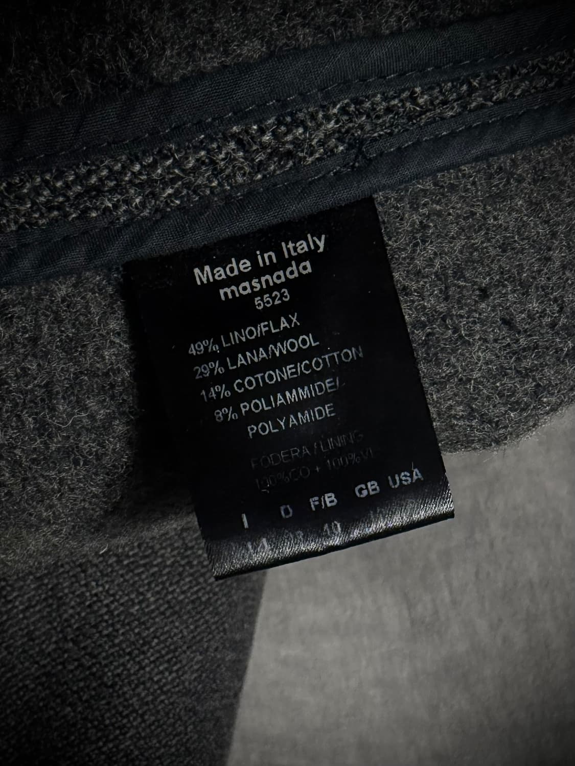 Masnada Asymmetric Zip Wool Coat 상품이미지9