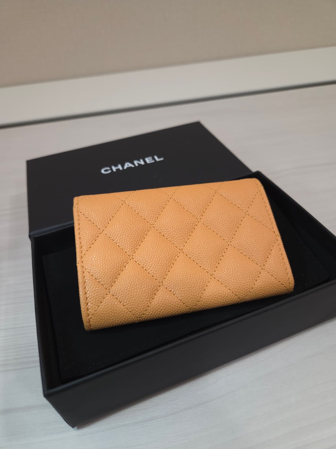 샤넬 똑딱이 플랩 캐비어 카드지갑 상품이미지5