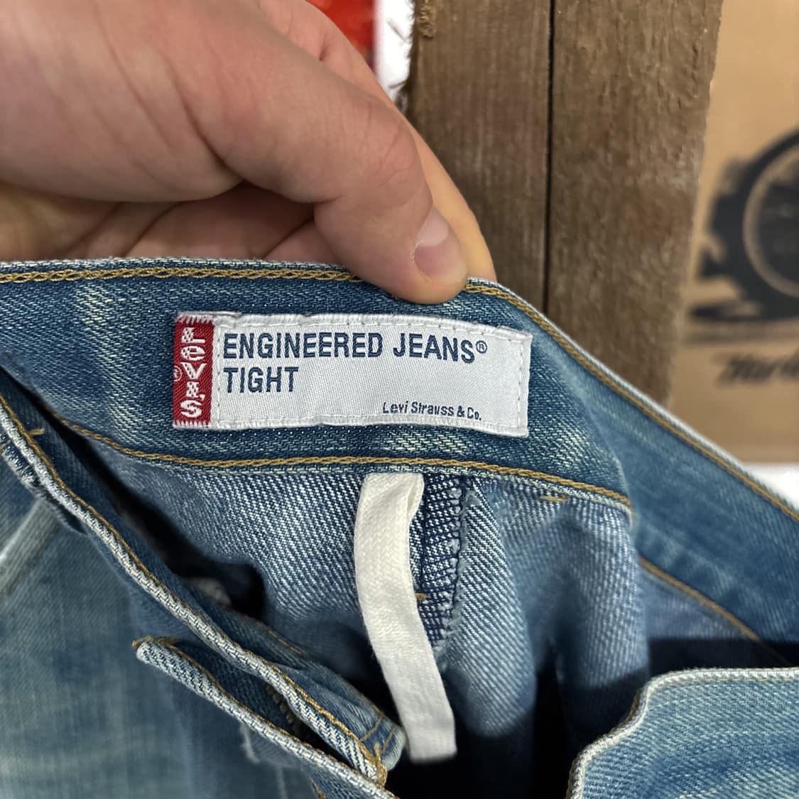 00s 리바이스 렌지니어드 진 3D 커브드 데님팬츠 빈티지워싱 N546 상품이미지8