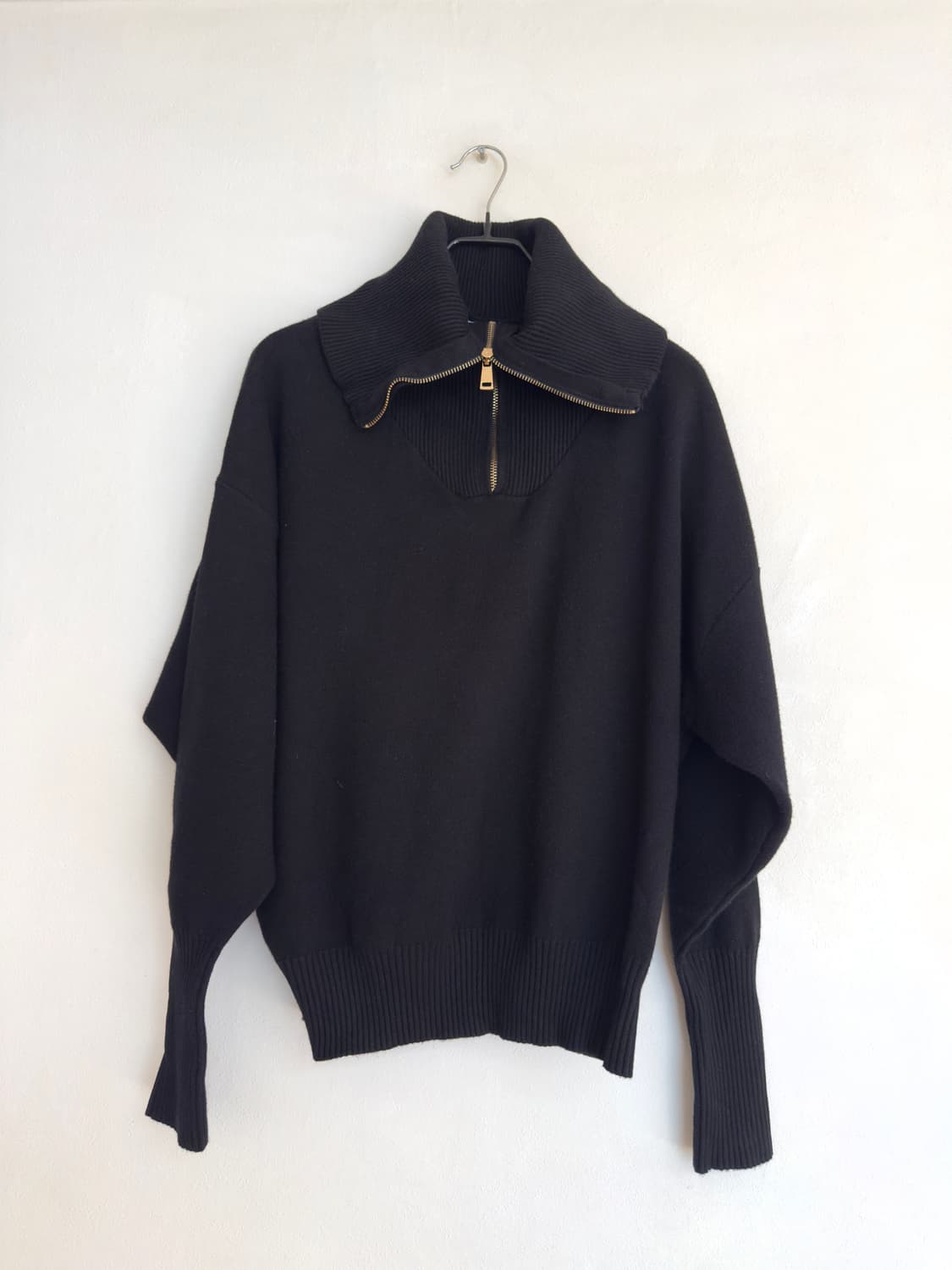 Zara 자라 하이넥 니트 집업 상품이미지1