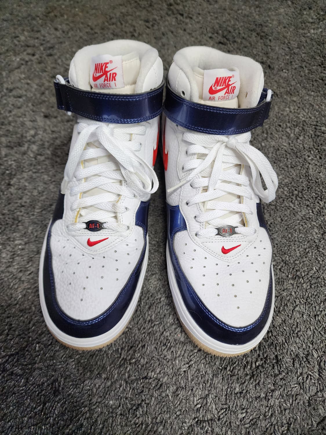 나이키 에어포스1 미드 유니버시티 레드 앤 미드나잇 네이비 295 상품이미지7