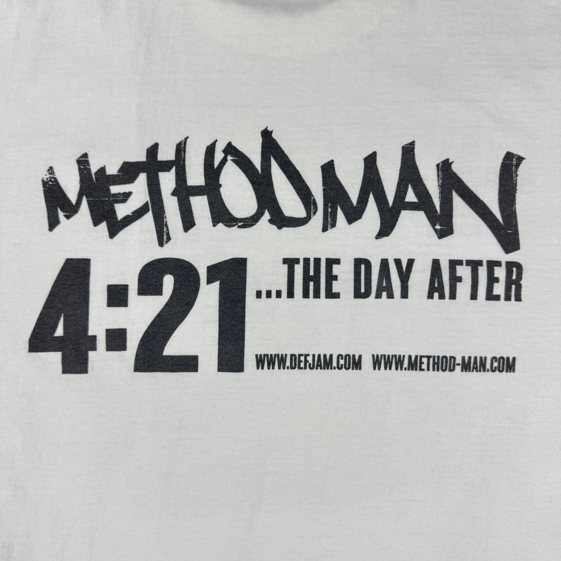 빈티지 2004 Method Man 메소드 맨 티셔츠 상품이미지4