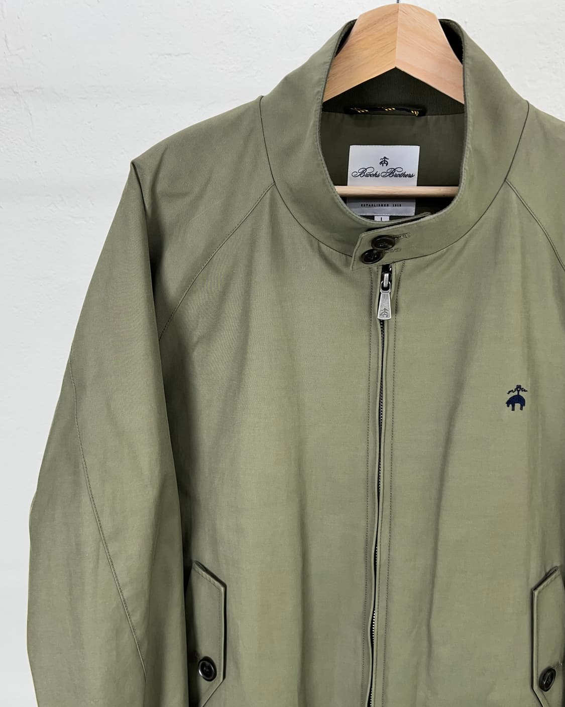 브룩스 브라더스 카키 클래식 바라쿠타 코튼 자켓 상품이미지2