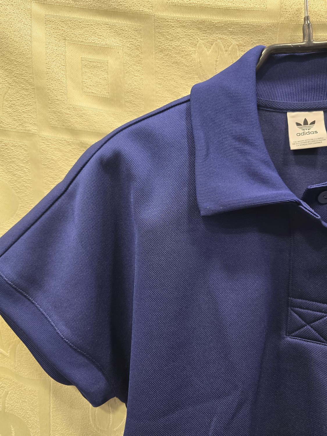 아디다스 크롭 카라티 네이비 XS-S 상품이미지5