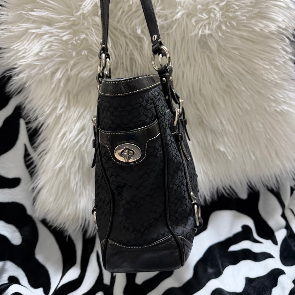 vintage coach signature tote bag 상품이미지4