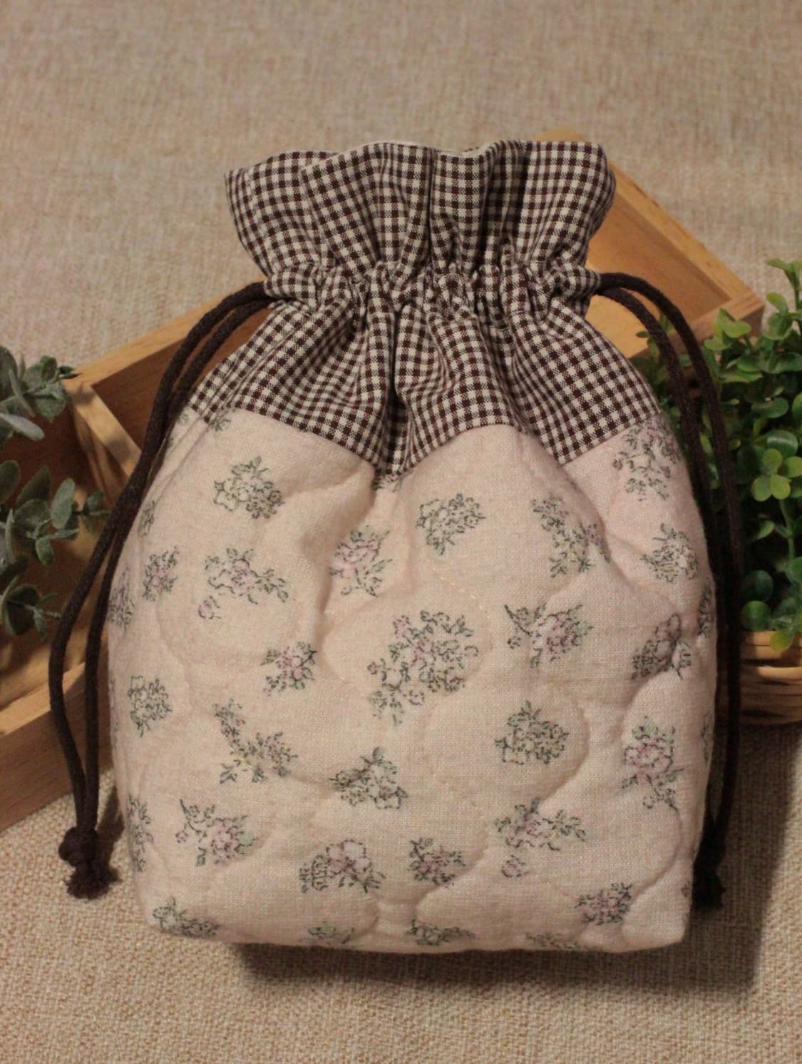 핸드메이드 퀼팅 스트링 파우치 상품이미지2