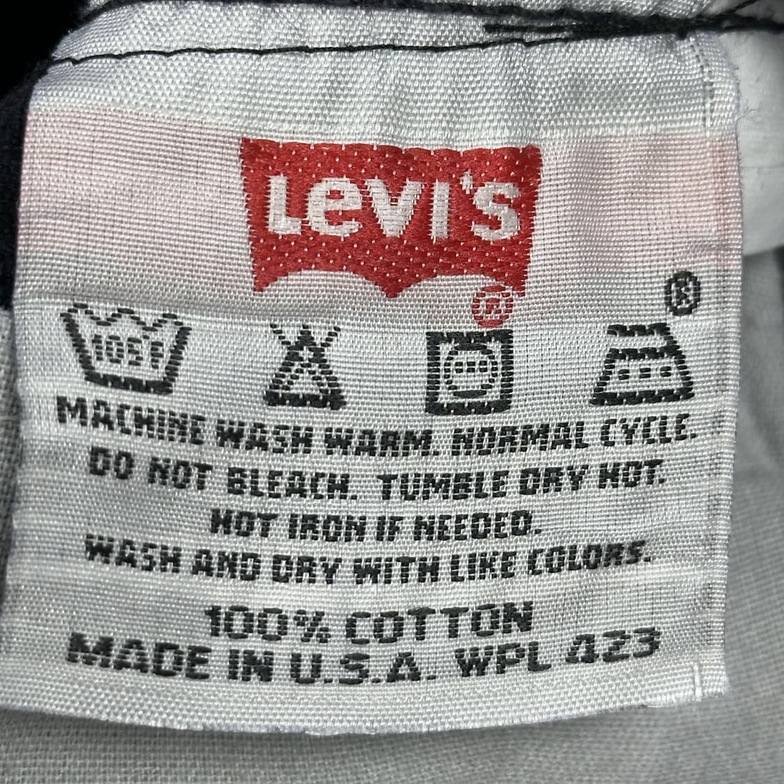 36 01년 리바이스 501 USA 오리지널 흑청 데님팬츠 상품이미지7