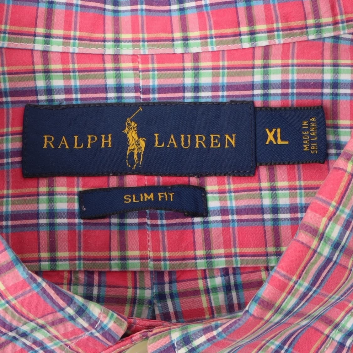폴로 랄프로렌 핑크 코튼 체크셔츠 상품이미지8