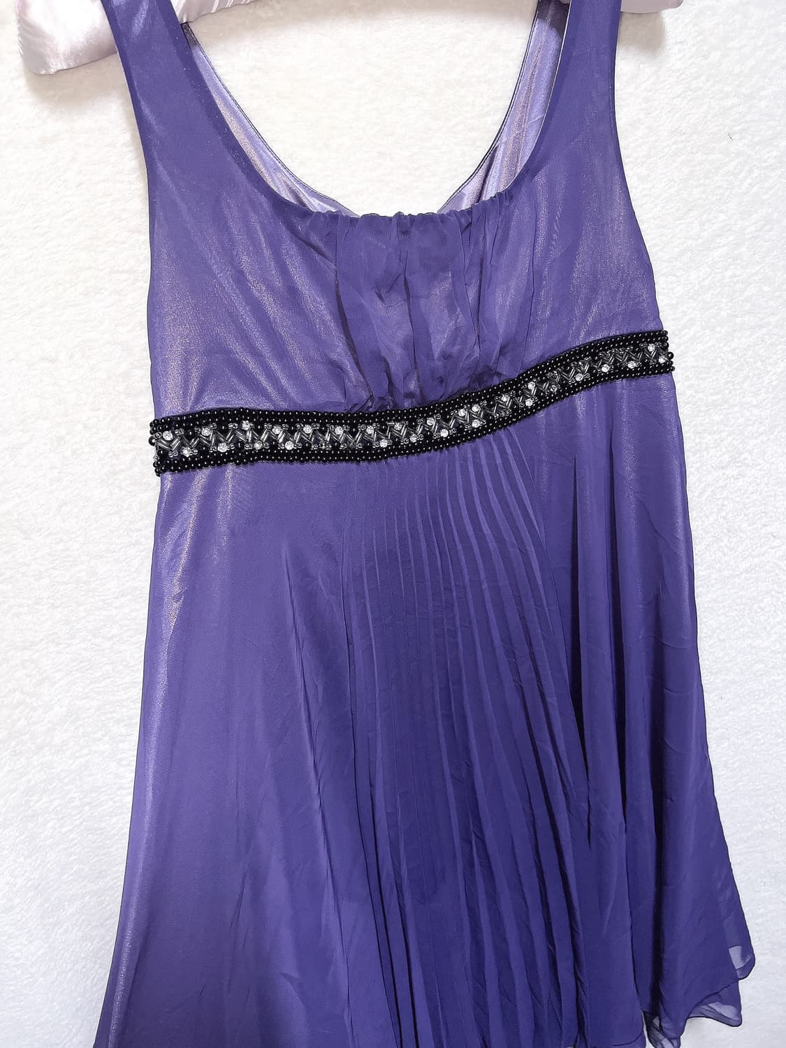 로맨틱고딕 고스로리 엔틱 슈슈룬 바닐라깔 퍼플 큐빅비즈 쉬폰원피스 드레스 상품이미지9