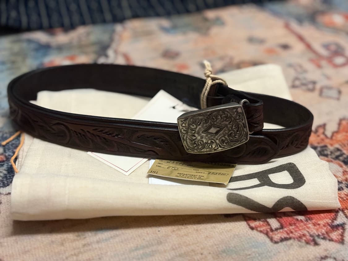 RRL 핸드툴 레더벨트 32사이즈 판매 합니다 상품이미지1