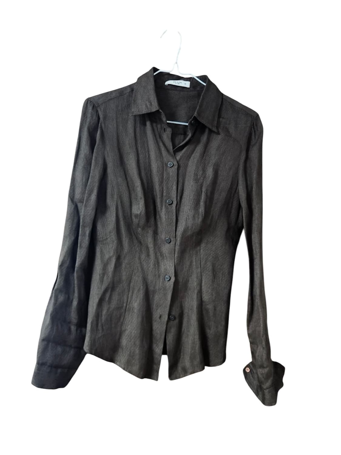 Prada  프라다 브라운 린넨 셔츠 상품이미지1