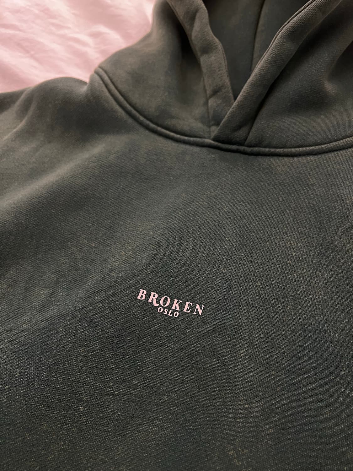 초판 broken oslo sun faded 후드티 그린 - M 상품이미지3