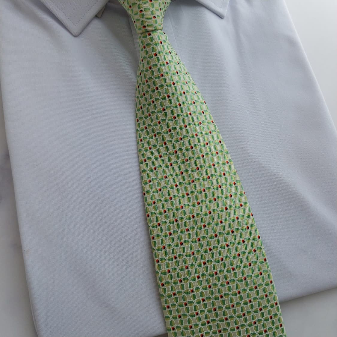 메트로시티 실크 민트그린 지오메트릭 넥타이 8.5cm A+등급 K932
 상품이미지8