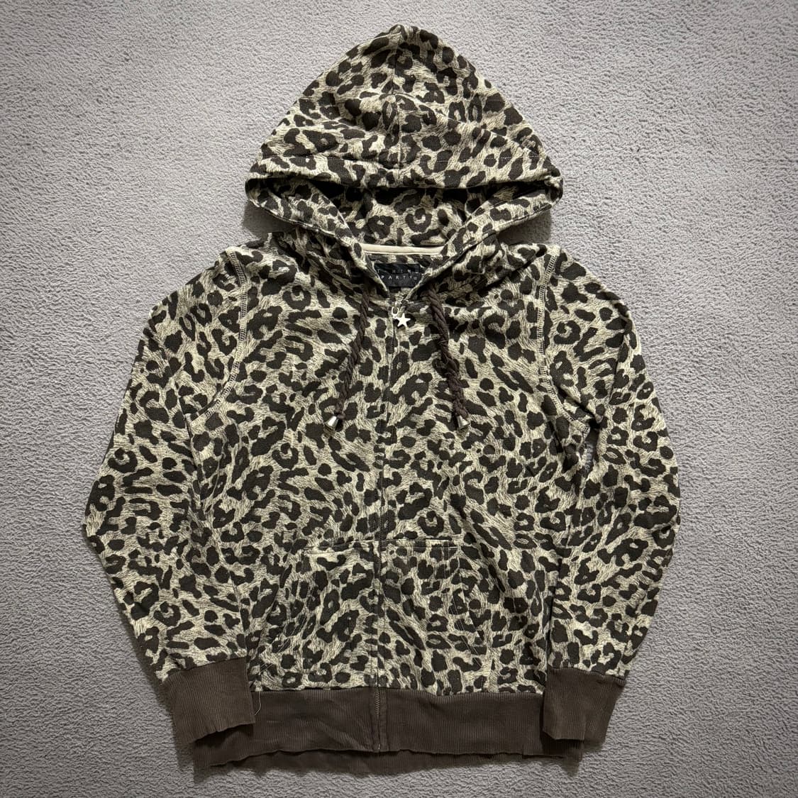 Leopard y2k hoodie 상품이미지1