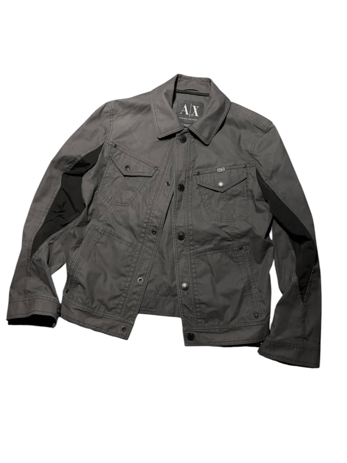 Armani exchange paneled cotton trucker 상품이미지1