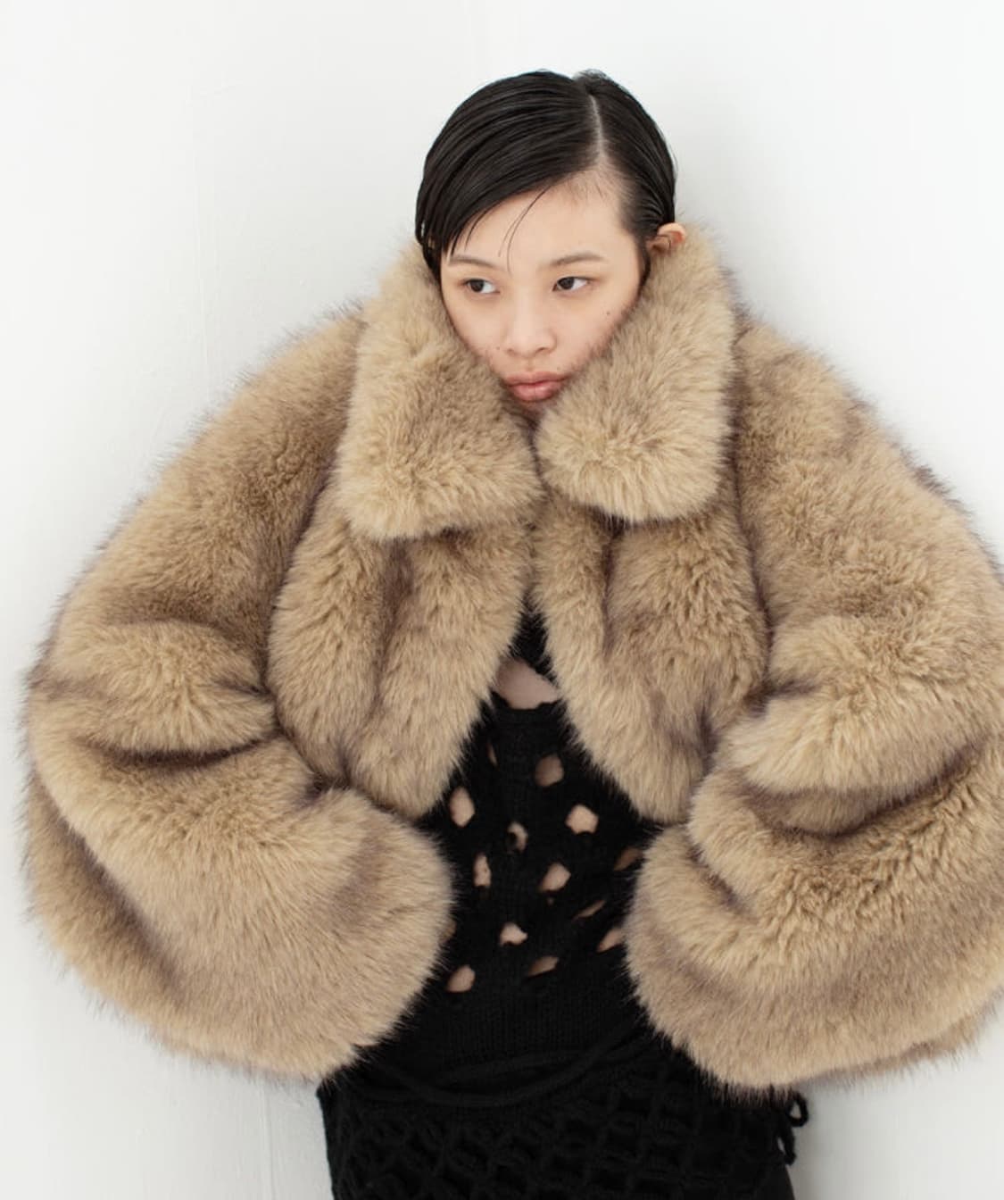 Leinwande 라인반데 퍼 egg fur 새제품 상품이미지2