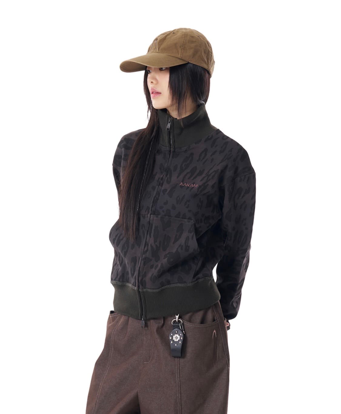 Leopard Logo Track Jacket (Black) 상품이미지1