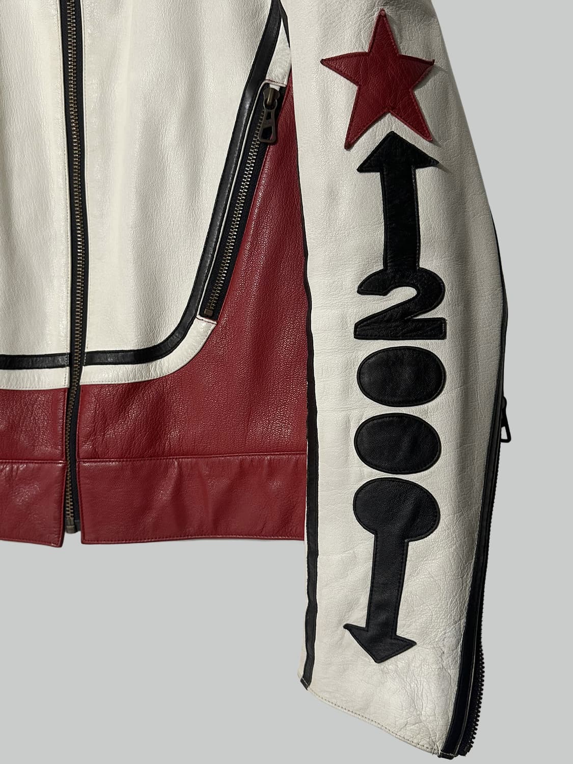 장폴고티에 레이싱 레더 자켓 상품이미지3