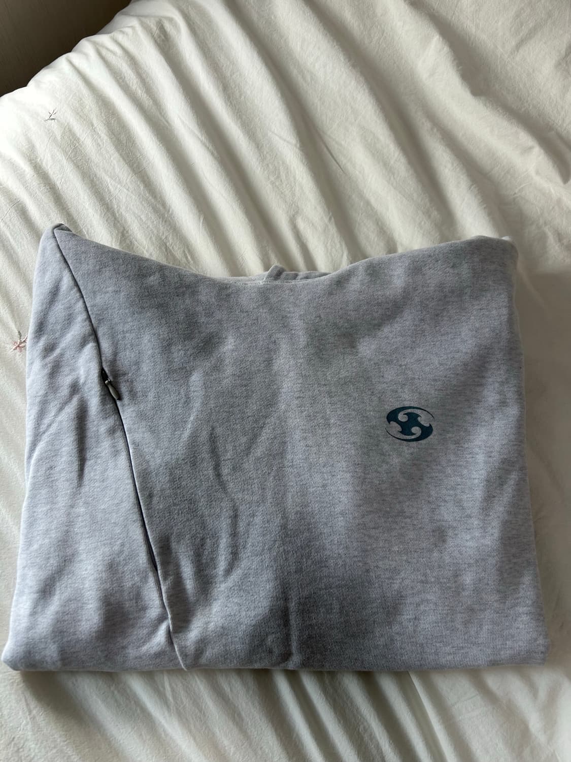 산산기어 후드티 22fw 화이트멜란지 상품이미지1