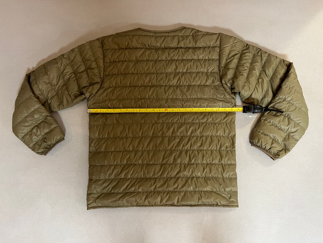 몽벨 수페리어 다운 라운드넥 800필 긴팔 경량패딩(베이지) XL 상품이미지6