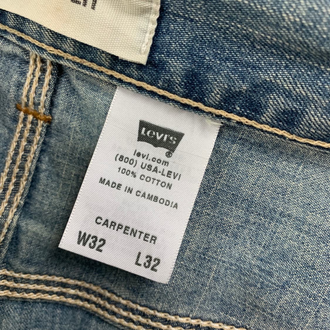 32인치 리바이스 카펜터 빈티지 버뮤다 데님 쇼츠 청반바지 상품이미지6