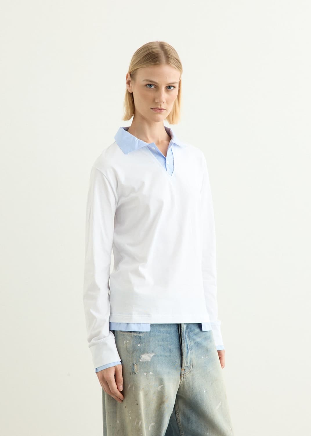 [S,M,L,XL]기마구아스 LUIS 폴로 티셔츠/화이트 상품이미지3