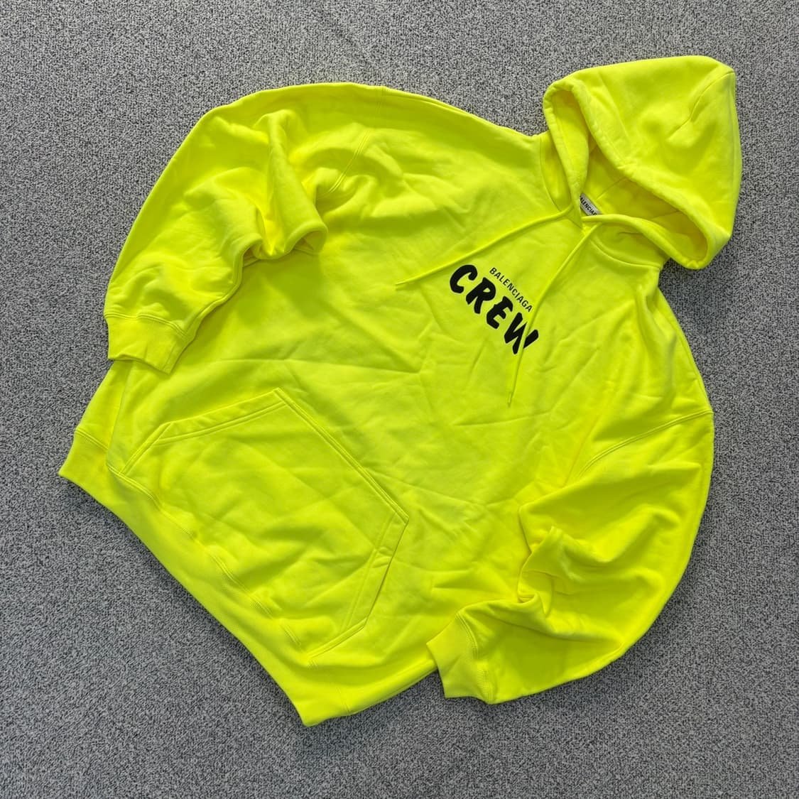 XS 발렌시아가 크루로고 오버핏 후드티 0527J 상품이미지1