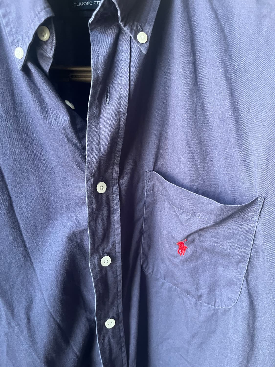 폴로 랄프로렌 포켓로고 클래식핏 반팔남방 상품이미지3