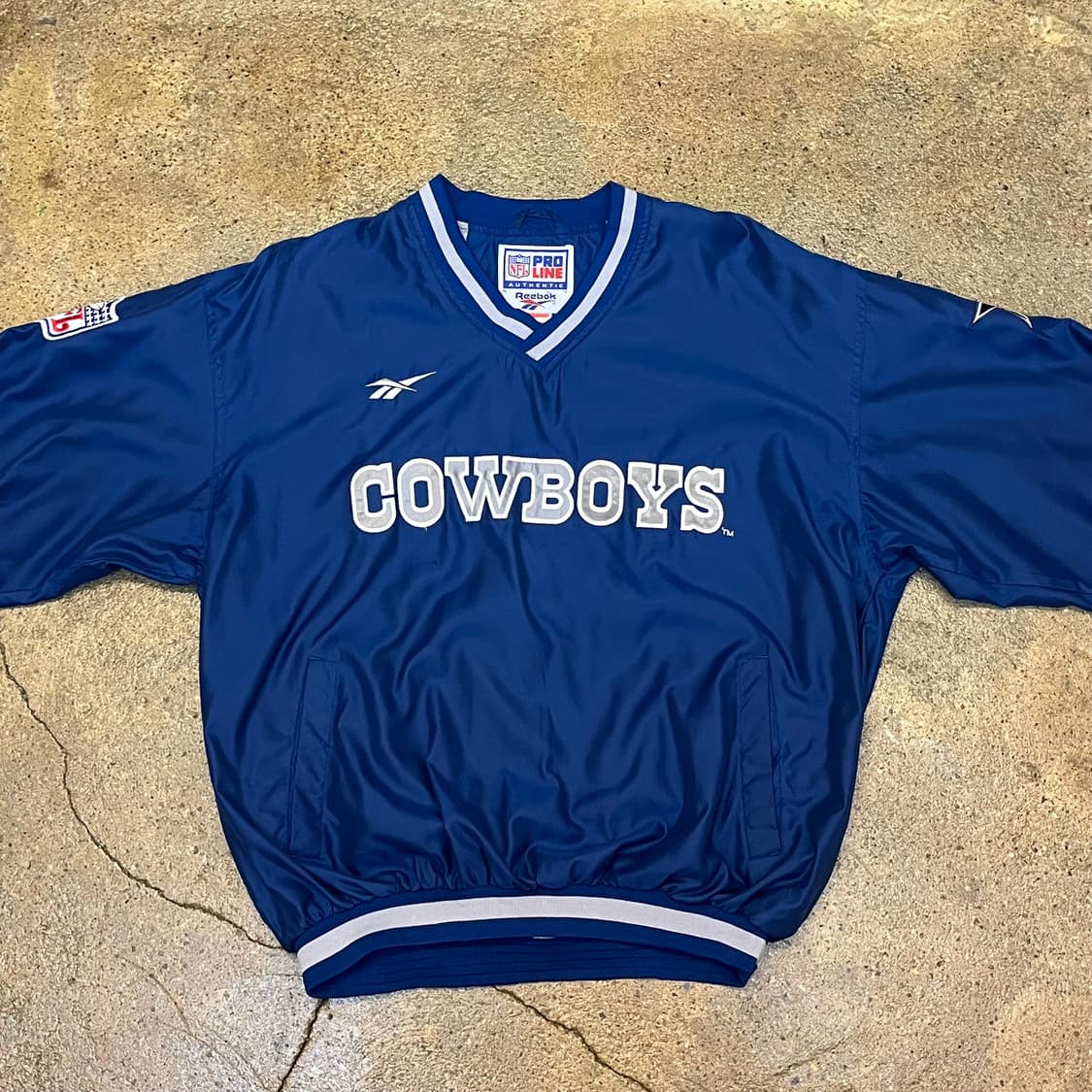 레어 미국 빈티지 NFL COWBOY 카우보이 풀오버 바람막이 상품이미지3