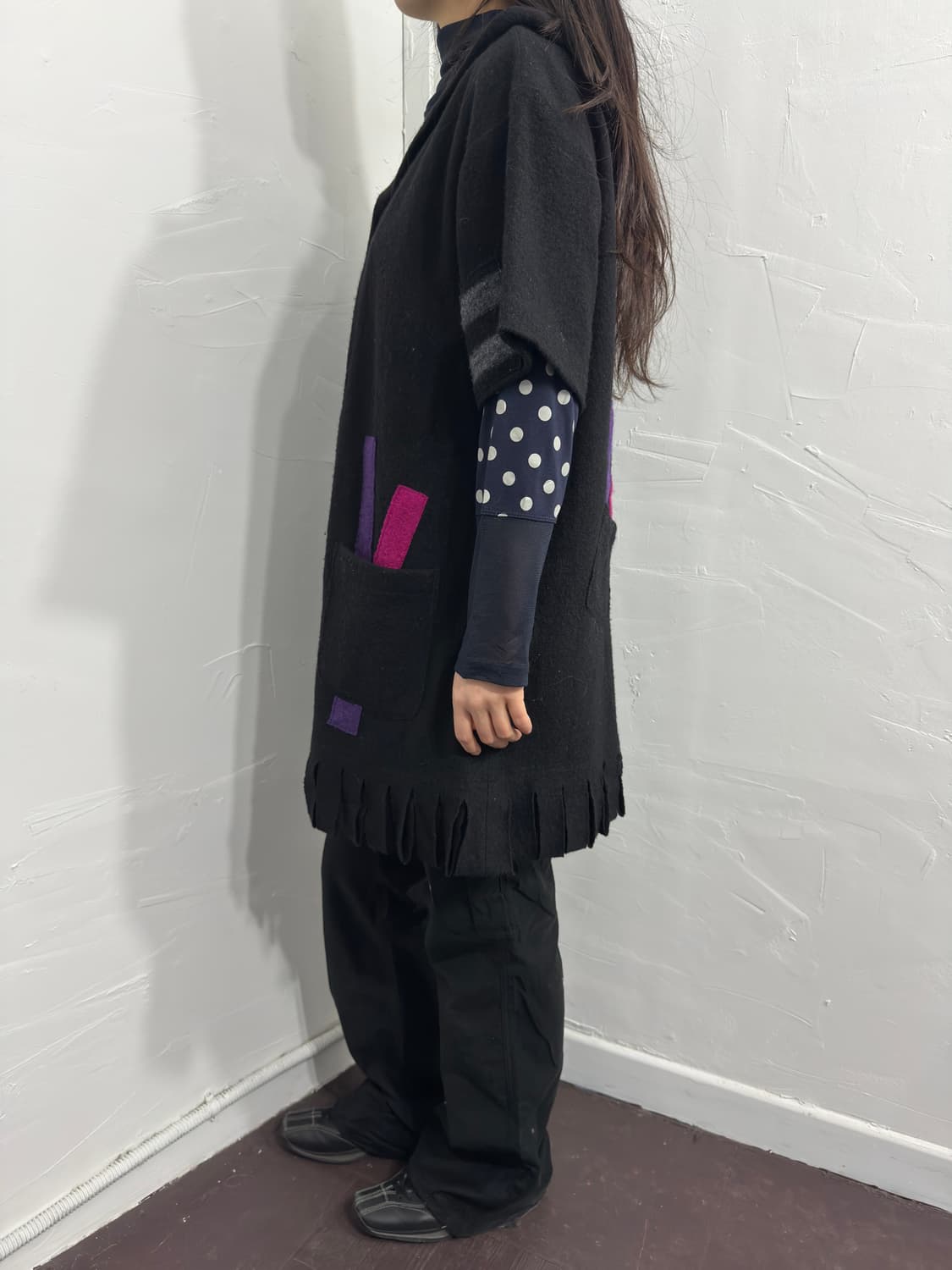 dot mesh detail top 상품이미지7