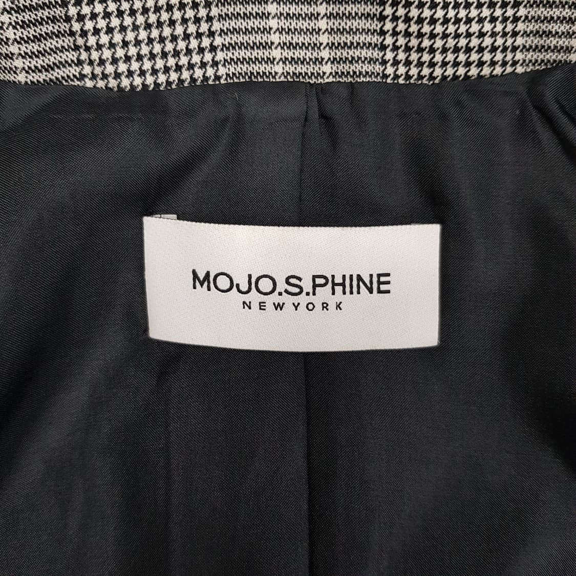 모조에스핀 클래식 체크 더블 블레이저 55사이즈 상품이미지7