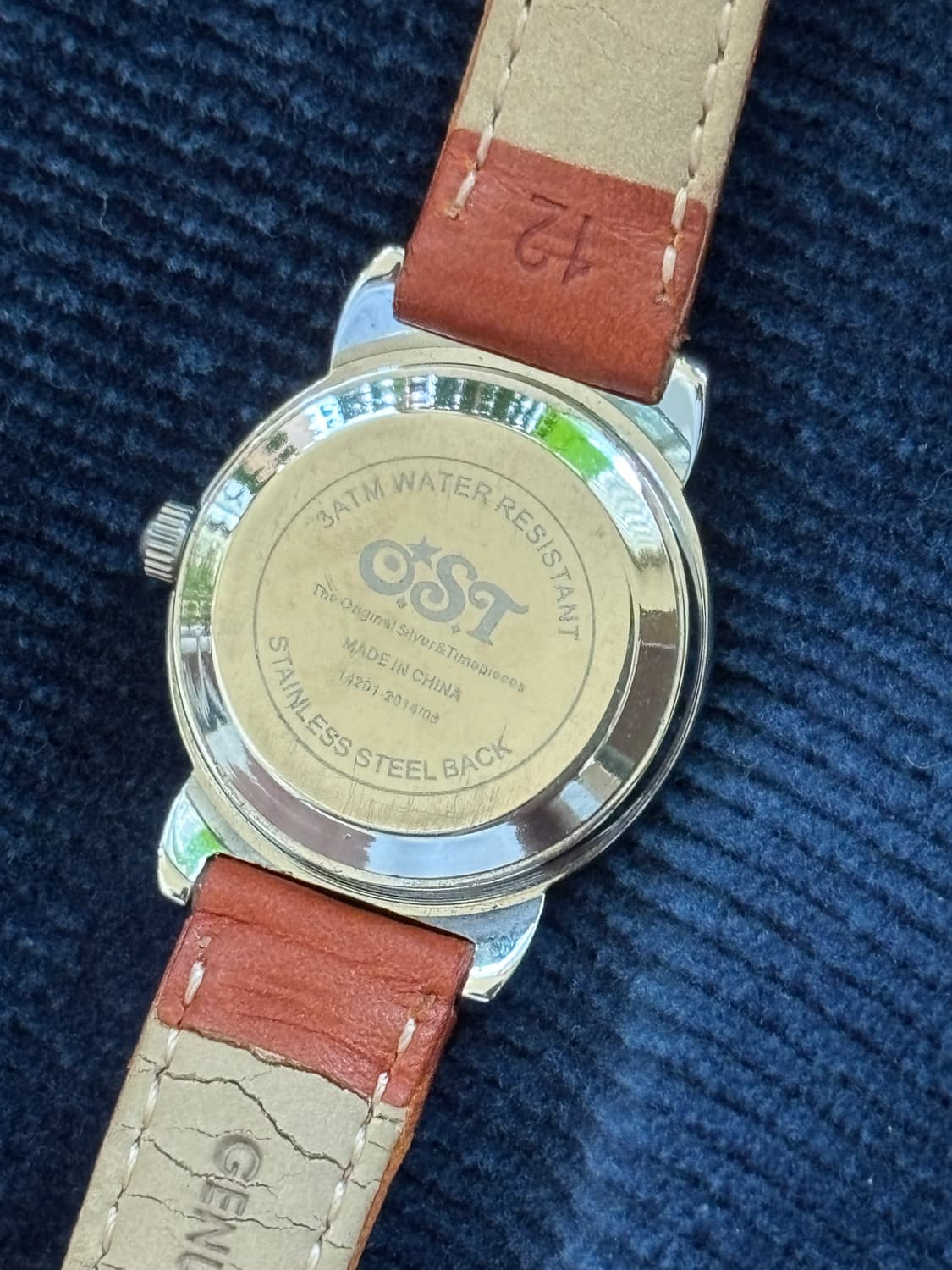 vintage ost brown leather watch 상품이미지8