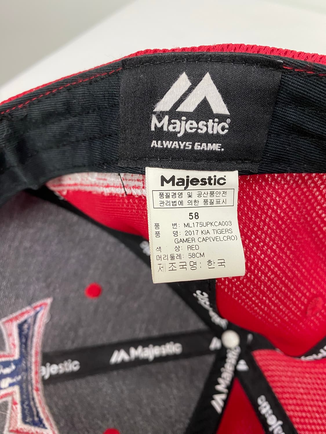 Majestic 마제스틱 기아 타이거즈 캡 상품이미지8