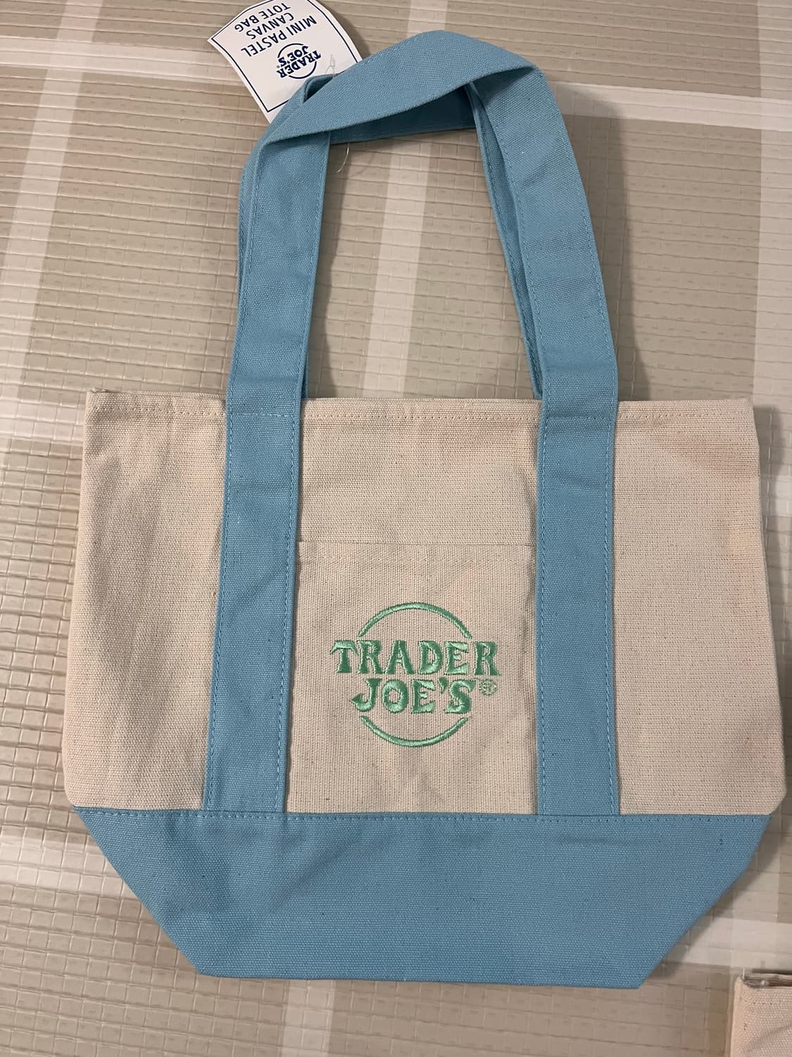 [새상품, 미국배송] 트레이더조 파스텔 미니 에코백 상품이미지2