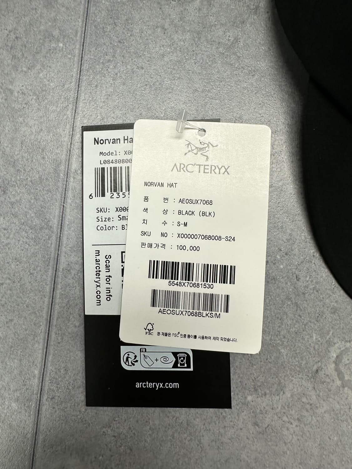 [S-M] 아크테릭스 노반 캡 블랙 상품이미지5