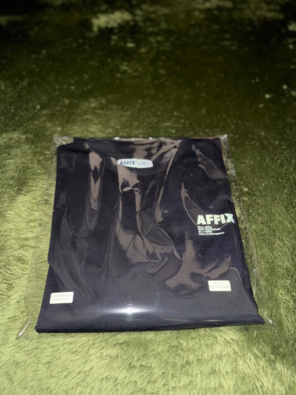 [S] AFFXWRKS 아픽스 오리지널 로고 프린트 롱슬리브 블랙 상품이미지9