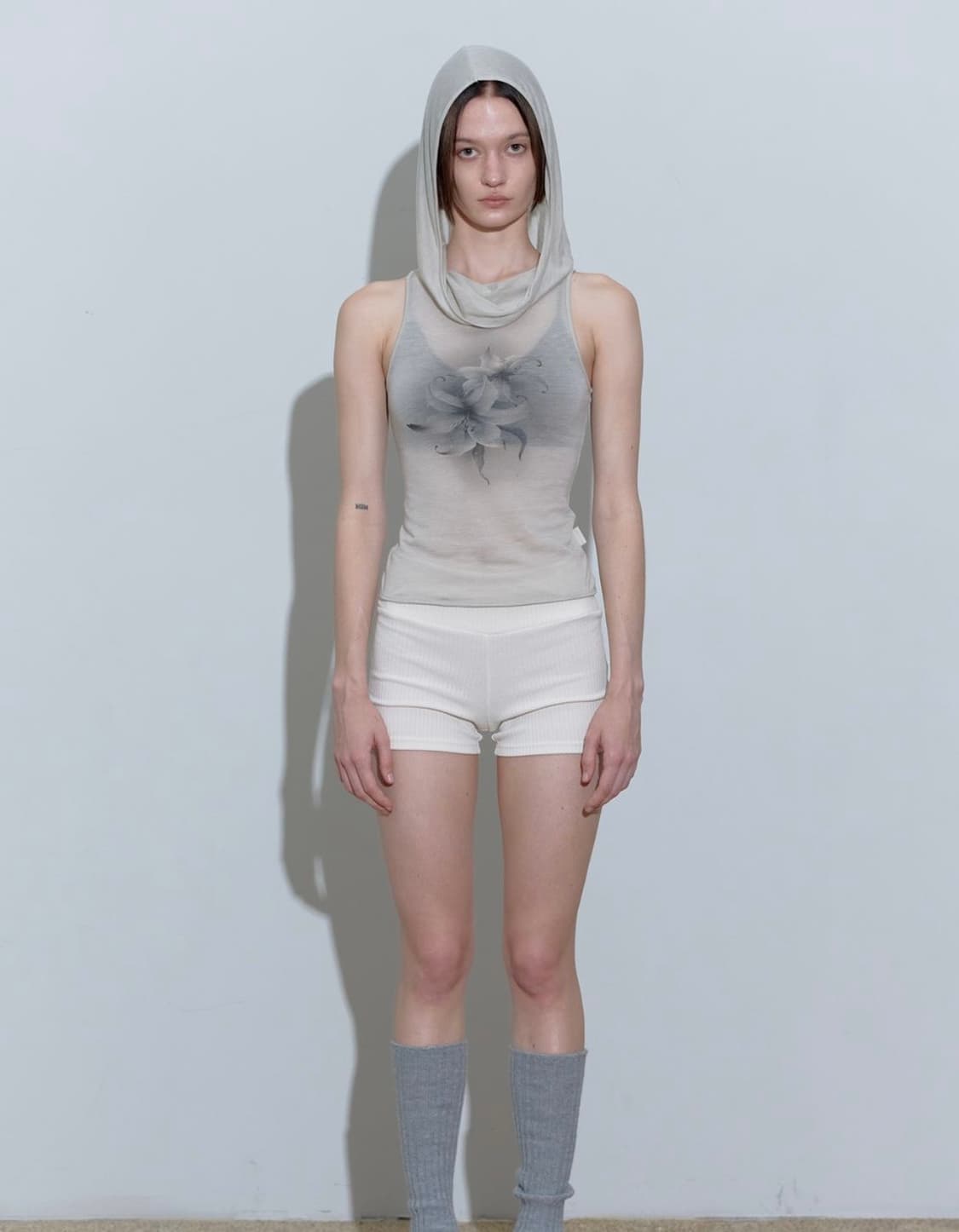 스컬프터 카울 슬리브리스 후디(공홈 품절) 상품이미지2