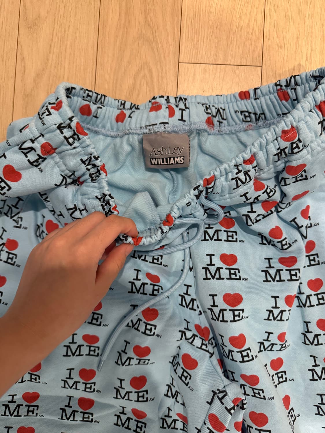 애슐리윌리엄스 아이러브미 블루 팬츠 상품이미지3