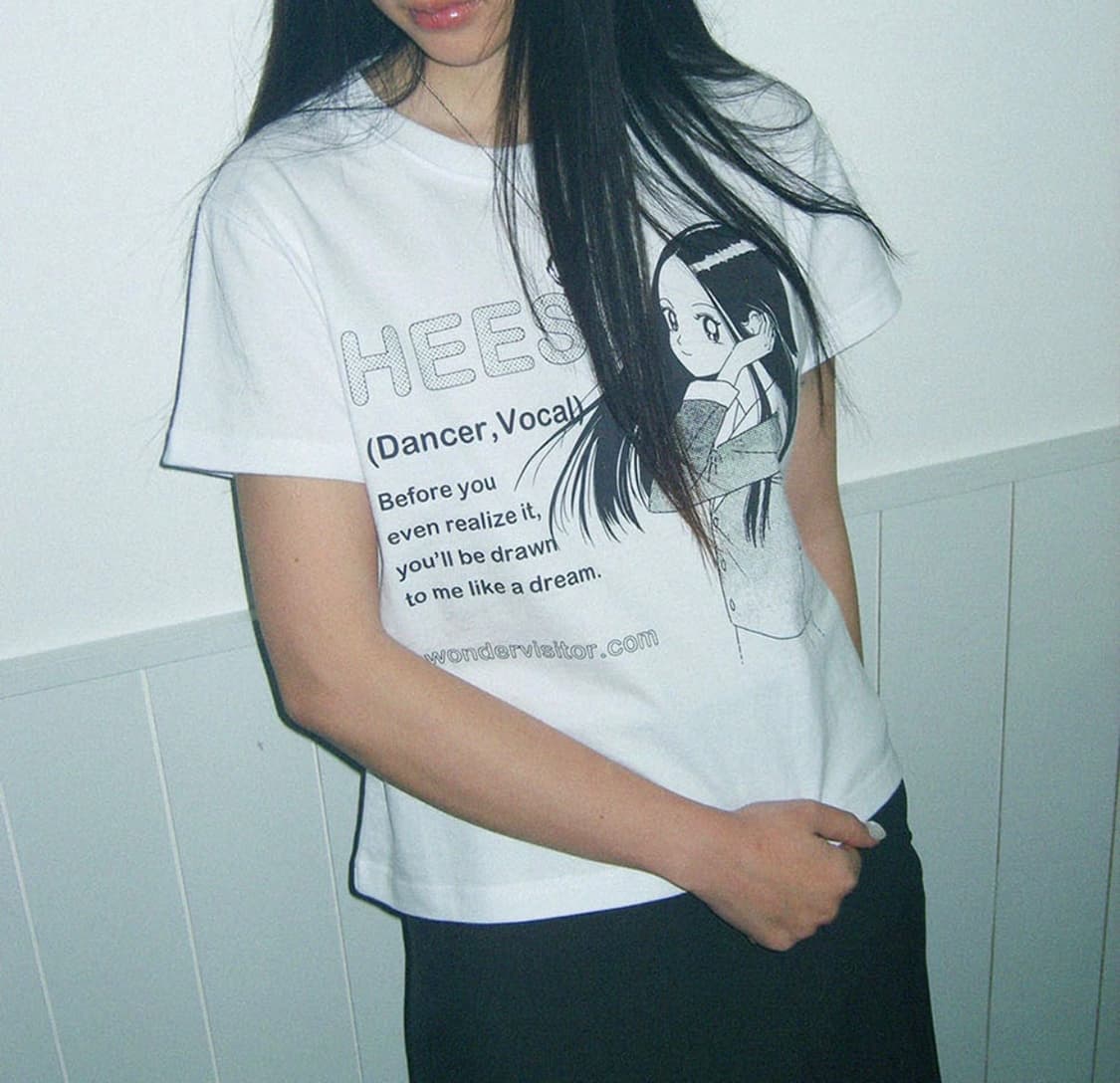 [새상품] 원더비지터 크롭티셔츠 HEESU pfp crop T-shirt 상품이미지1