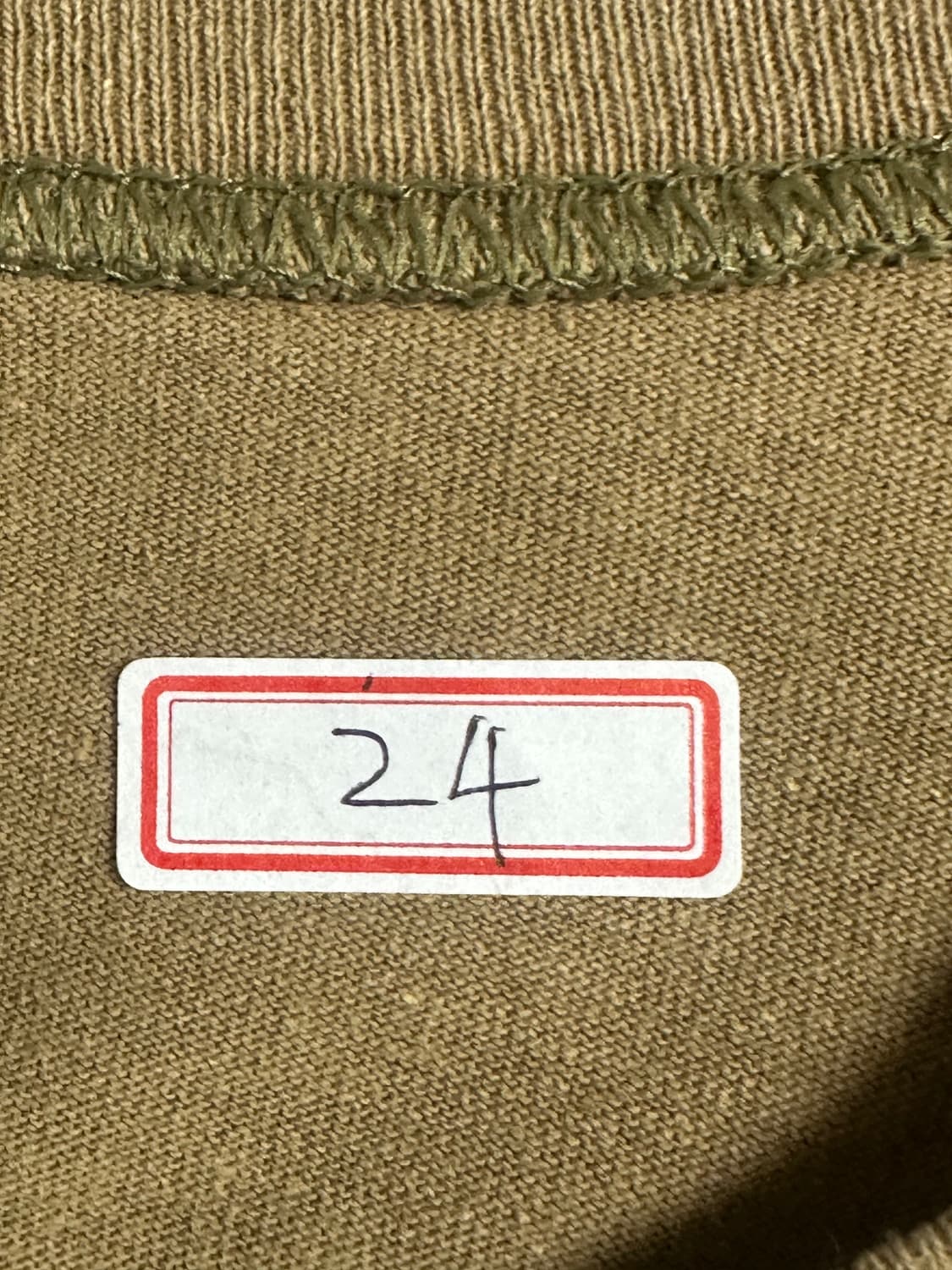 미군 카키색 라운드 반팔 티셔츠 (XL) (24) (만원샵) 상품이미지5